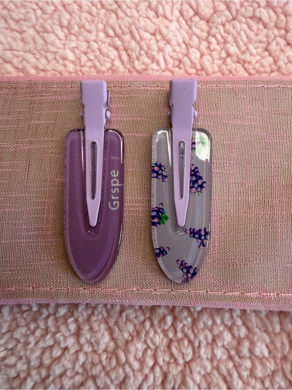 Grape Pattern Hair Clips